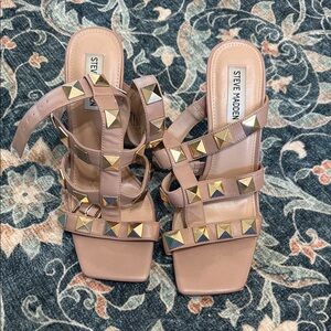 Steve Madden Nude Studded Women's Sandals